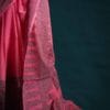 zsdfgh-1 Pink Hand Block Printed Mul Cotton Saree