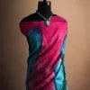 zsdg-2-100x100_jpg Blue and Magentha color Line Tussar Silk Saree