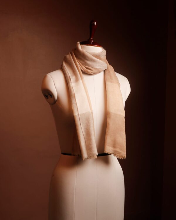 10. WOOLEN SCARFS Nude Gradient Woolen Scarf for Women – Luxury Earthy Toned Winter Stole