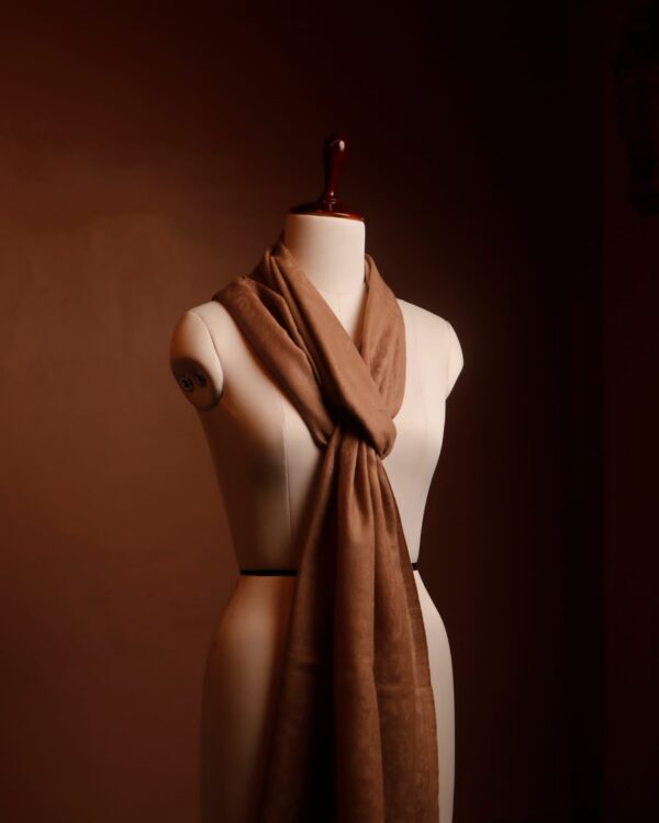 13. WOOLEN SCARFS Premium Brown Woolen Scarf for Women – Soft Pure Wool Winter Wrap | Warm & Lightweight