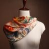 5.SILK TWILL Elegant Floral Silk Scarf for Women | Lightweight & Timeless