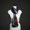 _MG_1649 Abstract Pop Art Silk Stole for Women – Luxury Black Graphic Print Scarf